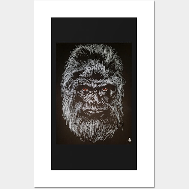 Sasquatch: Chensapa (Black Tree) Wall Art by SandiaOFC